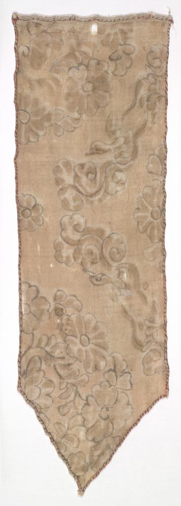 图片[1]-streamer; textile; 幡帶(Chinese); 紡織品(Chinese) BM-MAS.884-China Archive